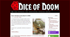 Desktop Screenshot of diceofdoom.com